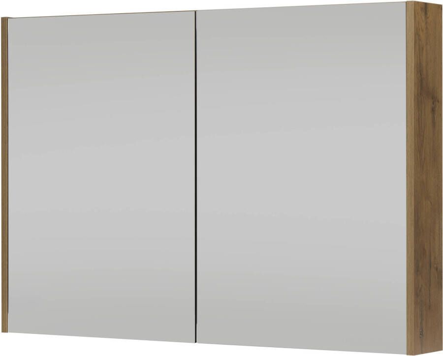 Saniselect Socan Spiegelkast 100x14x70 cm Wild Eiken
