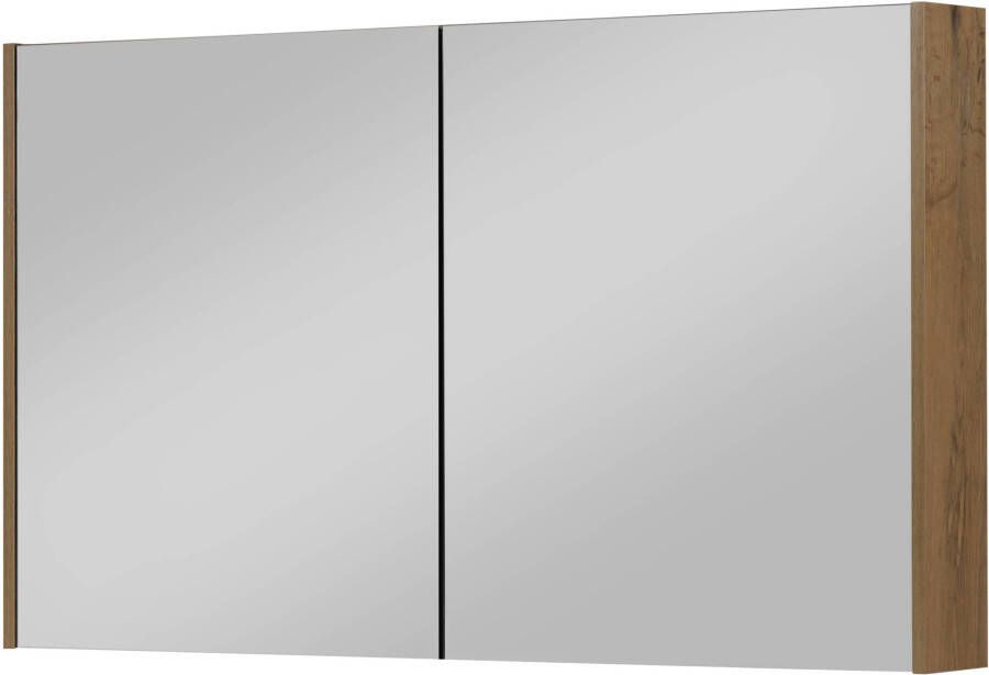 Saniselect Socan Spiegelkast 120x14x70 cm Wild Eiken
