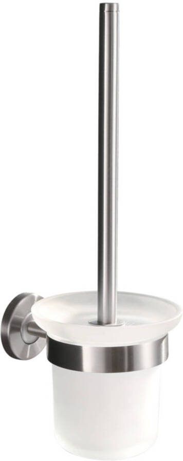 Saqu Steel Toiletborstelhouder met borstel RVS