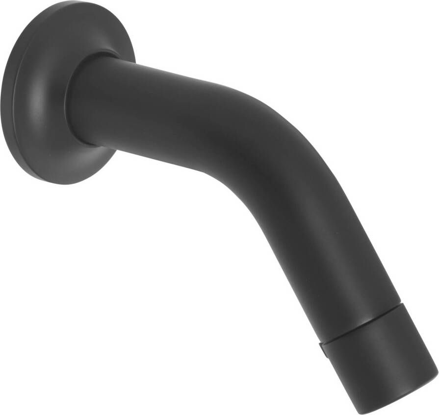 Saniselect Toiletkraan 5x12 1x9 4 cm Wand Mat Zwart