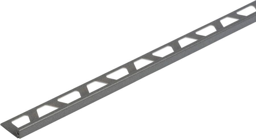 Schluter Jolly-TS tegelprofiel L=300cm H=8mm structuur-gecoat grijs