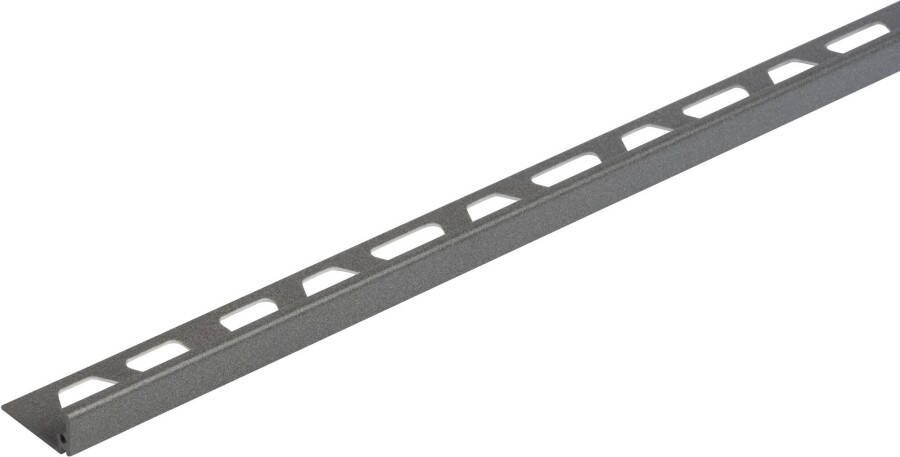 Schluter Jolly-TS tegelprofiel L=300cm H=11mm structuur-gecoat grijs