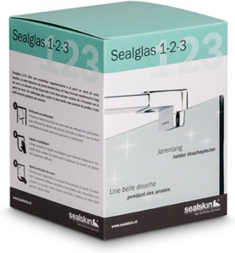 Sealskin Sealglas 1-2-3 antikalk verzorgingspakket voor douche- en badwanden