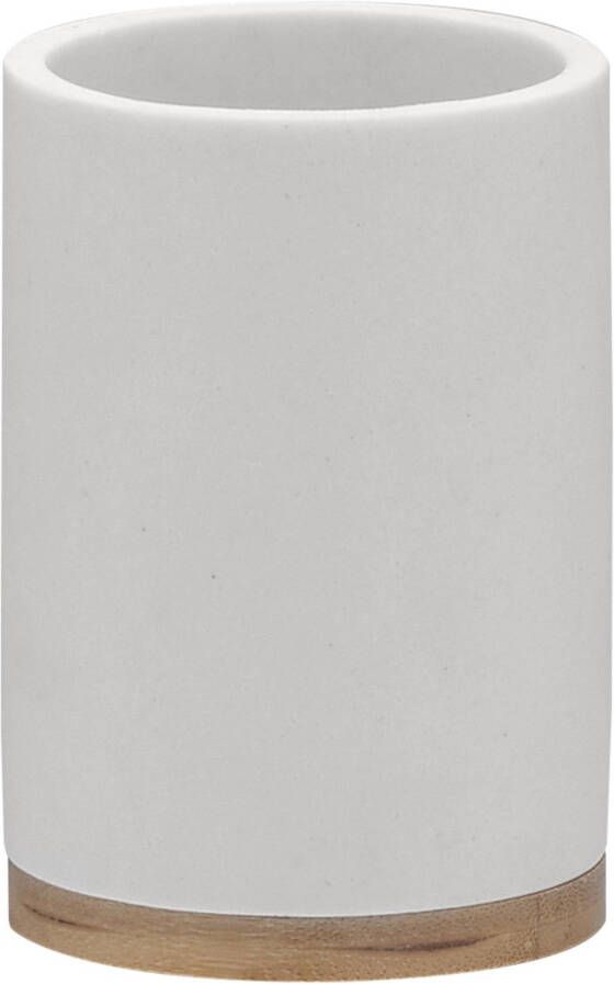 Sealskin Tandenborstelbeker Grace 10 2 x 7 2 cm Polyresin Wit