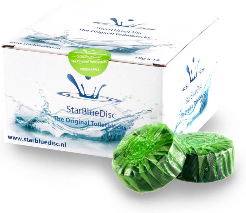STARBLUEDISC Raybro toebehoren onderdelen voor spoelreservoir toiletblokken groen(12x ) - Foto 2