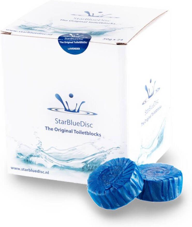 Starbluedisc 24 Toiletblokjes Blauw Jaarverpakking (geschikt voor Geberit Toiletblokhouder) - Foto 2