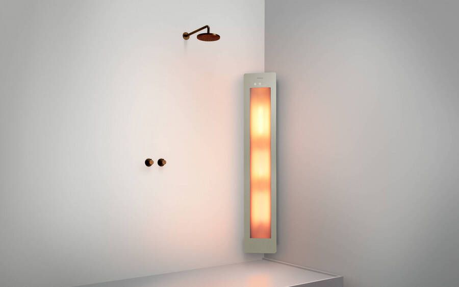 Sunshower One Large Opbouwset hoek 33x25x95 cm Sand white