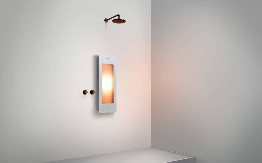 Sunshower One Small Opbouwset vlak 33x12x95 cm White