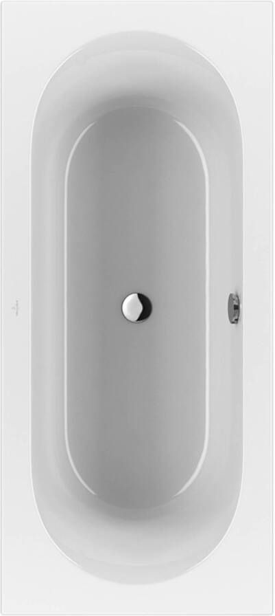Villeroy & Boch Loop duobad 180x80cm rechthoek binnenbad ovaal acryl Wit Alpin glans uba180lfo2v-01