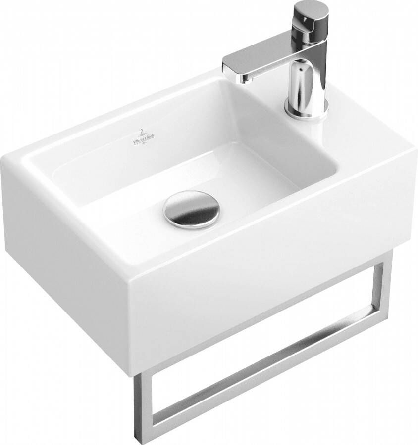 Villeroy & Boch Memento Handdoekhouder voor wastafel 34 5cm Glans RVS