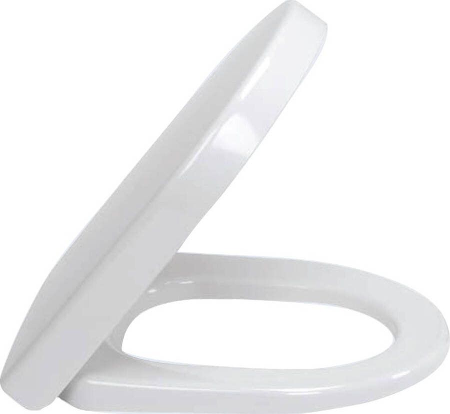 VILLEROY&BOCH Villeroy&amp Boch Subway 2.0 compact project closetzitting met deksel en RVS scharnieren. Kleur wit.