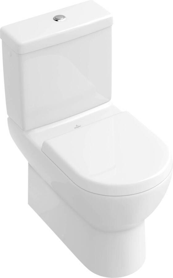 Villeroy & Boch Subway closetzitting met deksel en rvs scharnieren wit 9m556101