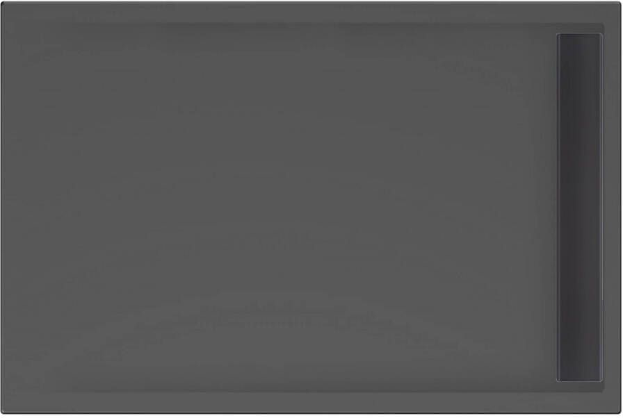 Xenz Douchevloer Easy Tray | 120x80 cm | Incl.Gootcover en Afvoersifon | Acryl | Rechthoek | Zwart mat - Foto 2