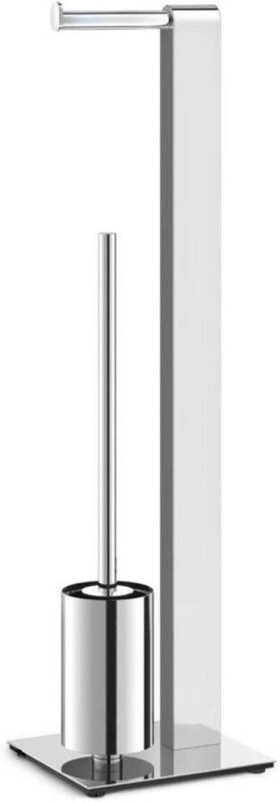 ZACK Tweedekans Atore Toiletbutler 18x20x72 6 cm Glans RVS 02280