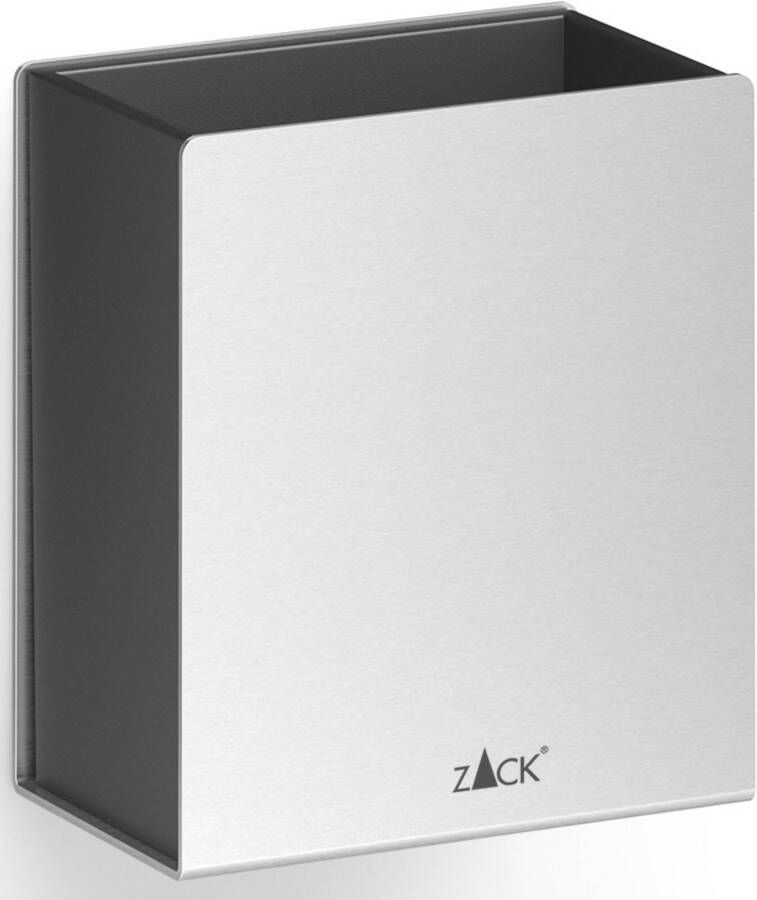 ZACK Potes Tandenborstelhouder 8 4x6x9 6 cm Geborsteld RVS