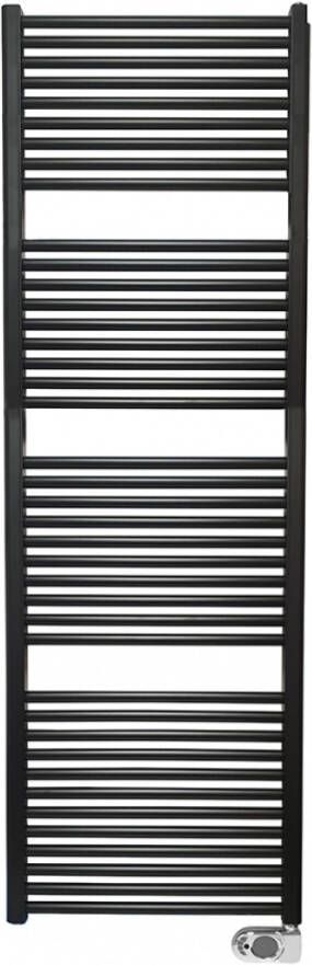 Wiesbaden Elara EL elektrische handdoek radiator 182x60 cm 1000 watt zwart mat - Foto 2