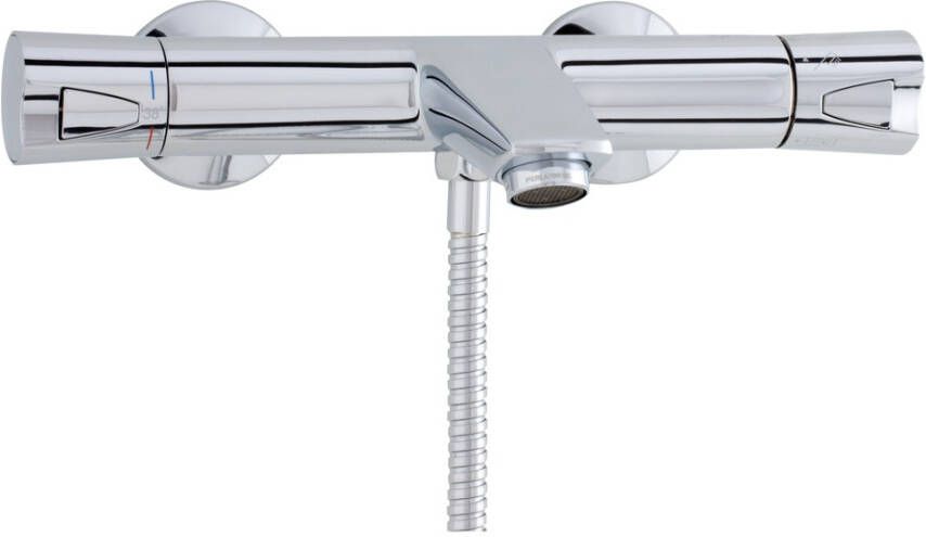 Nemo Spring Assana badmengkraan thermostatisch eengreeps wandmontage zonder douchegarnituur chroom CI61106CR