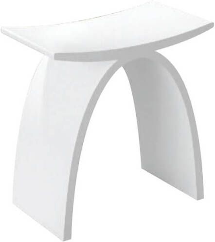 Best Design Solid 43x24x43cm badkamerstoel Solid surface wit 4002440