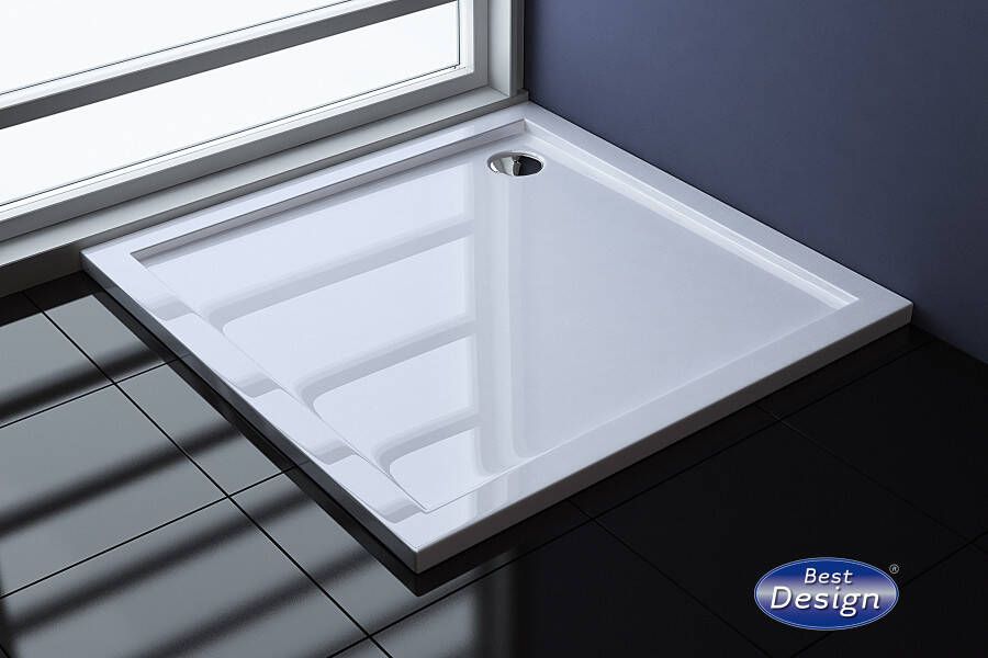 Purismo ADW Project douchebak 100x100x4 cm vierkant wit glans - Foto 2