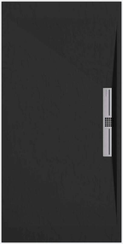 Sanifun douchebak Stone Side Black Slate 130 x 80 S.