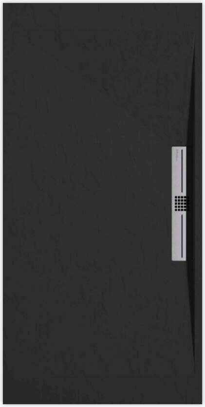 Sanifun douchebak Stone Side Black Slate 130 x 90 S.