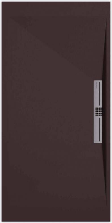 Sanifun douchebak Stone Side Chocolate Smooth 120 x 70 S.