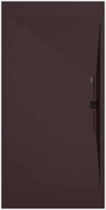 Sanifun douchebak Stone Side Chocolate Smooth 130 x 90 P.