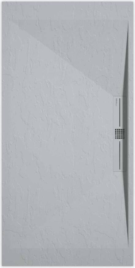 Sanifun douchebak Stone Side Gray 7035 Slate 110 x 70 P.