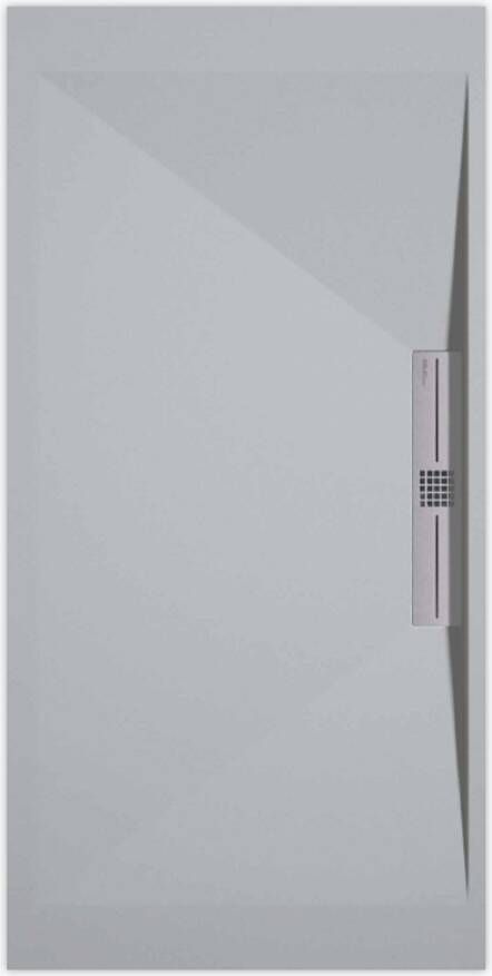 Sanifun douchebak Stone Side Gray 7035 Smooth 110 x 80 S.