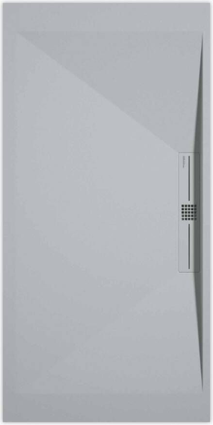 Sanifun douchebak Stone Side Gray 7035 Smooth 140 x 90 P.