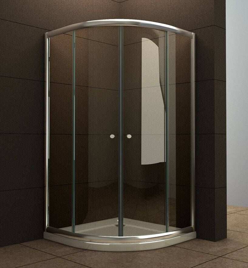 Sanifun Eco Mirri 1 4 ronde douchecabine 0.5 cm 90 x 90 x 190 helder glas.