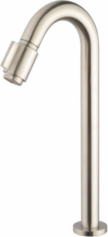 Wiesbaden Victoria luxe fonteinkraan XL 1 2&apos;&apos; geborsteld staal 9TH0047RVS