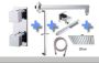 Wiesbaden Thermostatische Inbouw Regendouche Set Type 22 Wandarm Hoofddouche 20 cm Vierkant Glijstang - Thumbnail 2
