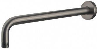 Wiesbaden Gebogen Douche-Arm Rond Muurbevestiging 35 cm Gunmetal