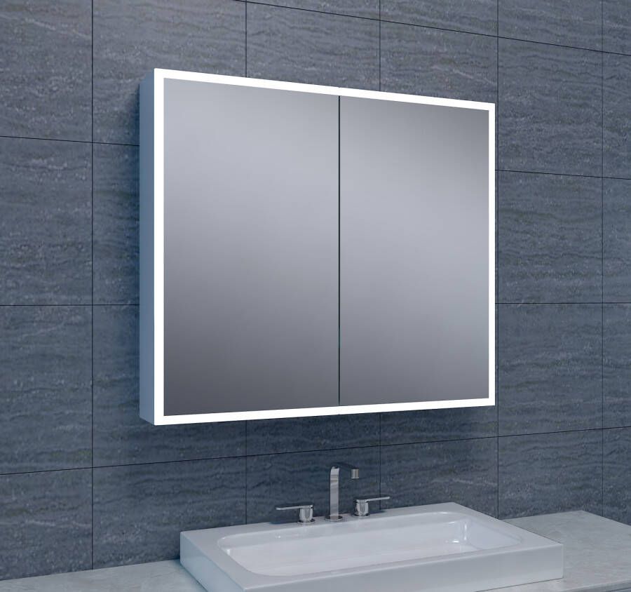 Sanifun Quattro-Led spiegelkast Fernandez 80 x 70.