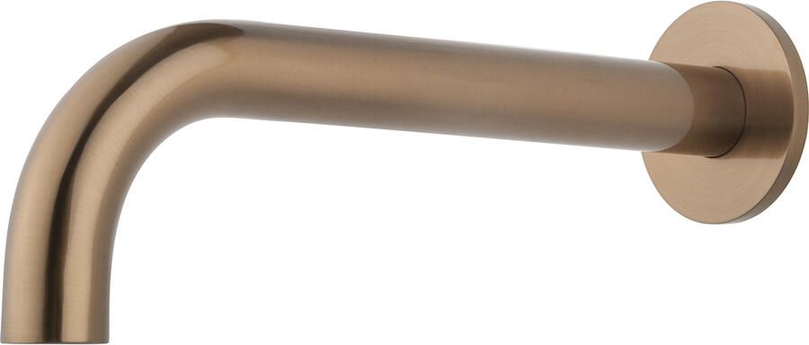 Wiesbaden Baduitloop Inbouw Caral Rond 25 cm 1 2 Geborsteld Brons Koper