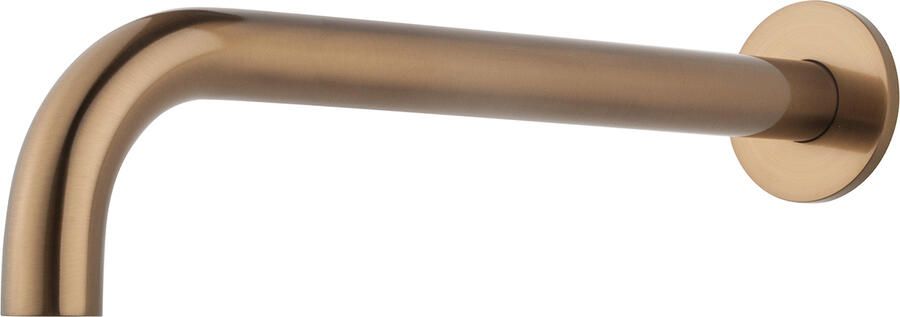 Wiesbaden Baduitloop Inbouw Caral Rond 30 cm 1 2 Geborsteld Brons Koper