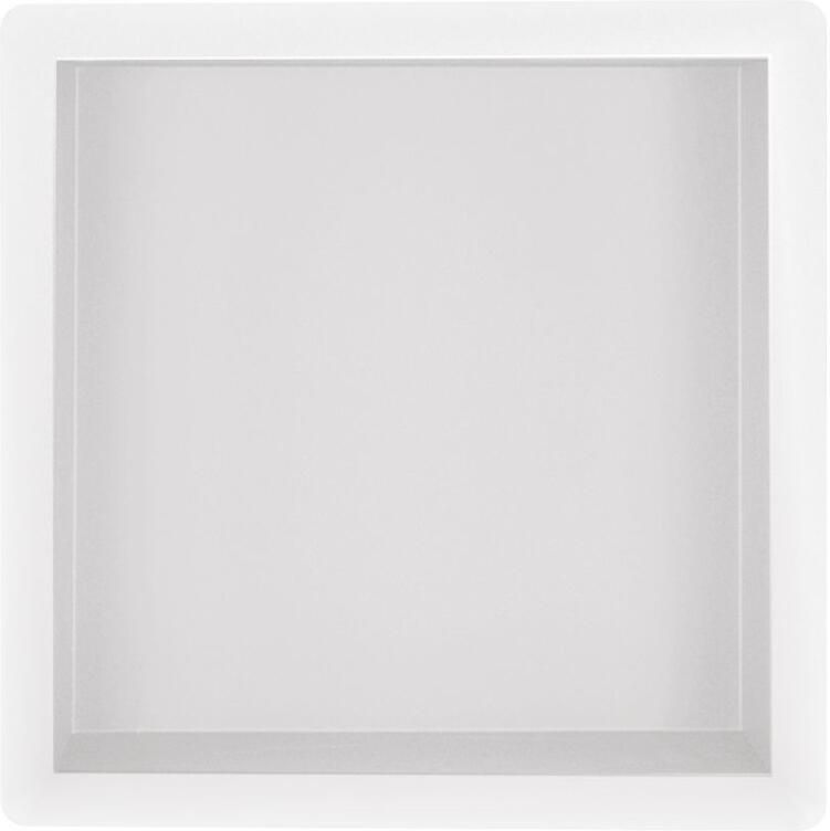 Wiesbaden Inbouwnis | Exellence | 30x30x10cm | RVS Mat Wit