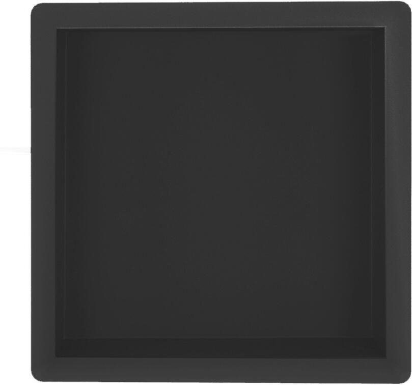 Sanifun Demir inbouwnis 30 x 30 x 7 cm mat-zwart.