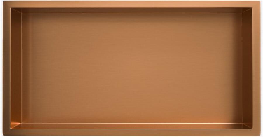 Sanifun Demir inbouwnis 30 x 60 x 10 geborsteld brons koper.