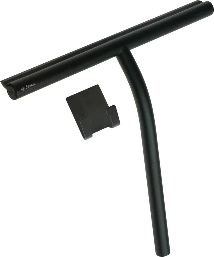 Sanifun Douchewisser Silia Nero Black– Raamwisser met ophangbeugel RVS&rubber