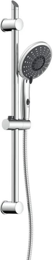 Sanifun FLORENZ Stangdoucheset Chroom– Luxe 5 Standen&Waterstop - Foto 1