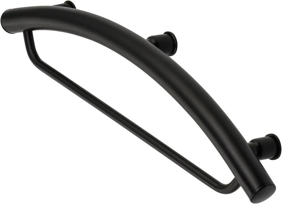 Sanifun Gero Wandhanddoekhouder 2-in-1– Mat Zwart – RVS 304 – 54.5 cm