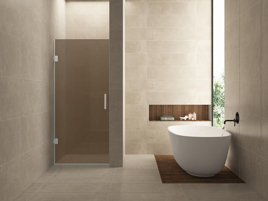 Sanifun glas voor douchedeur Lego 90 x 200 x 0.8 cm vintage brons glas.