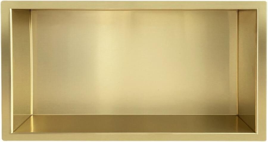 Wiesbaden Inbouwnis | Exellence | 30x60x7cm | Geborsteld Messing Goud - Foto 4
