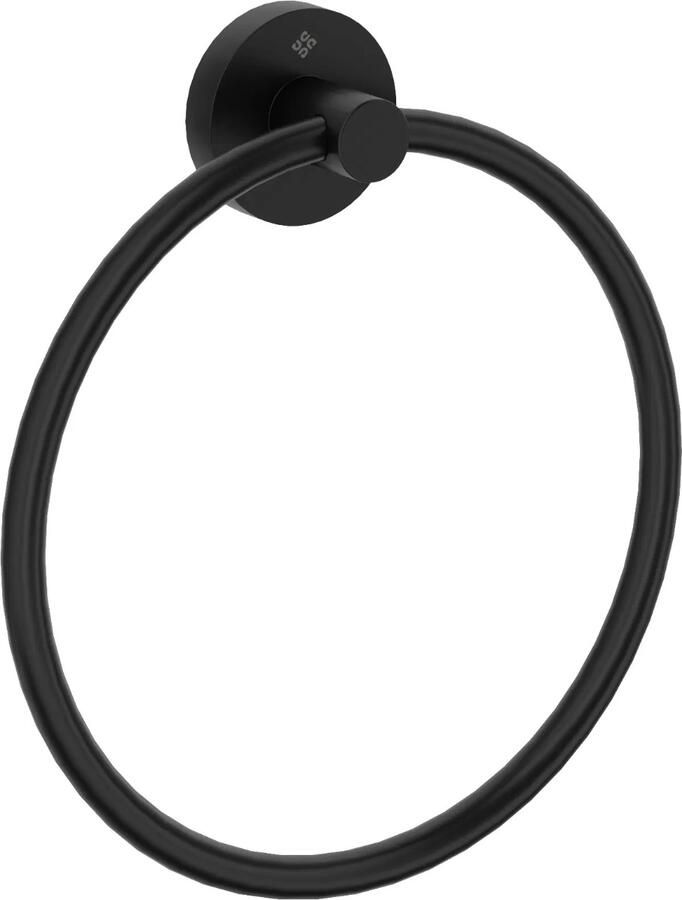 Sanifun Jasmijn Handdoekenrek Nero Mat– Wandmontage Roestvrij Staal