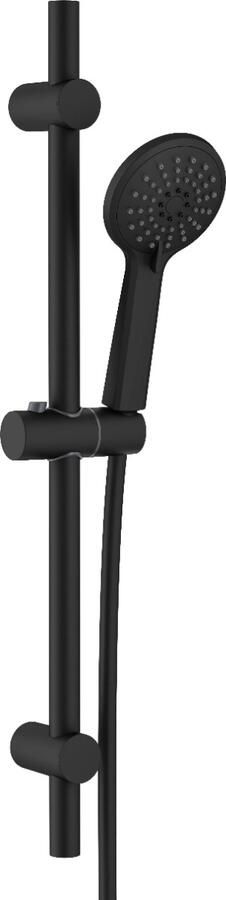 Sanifun Jasmijn stang doucheset zwart mat