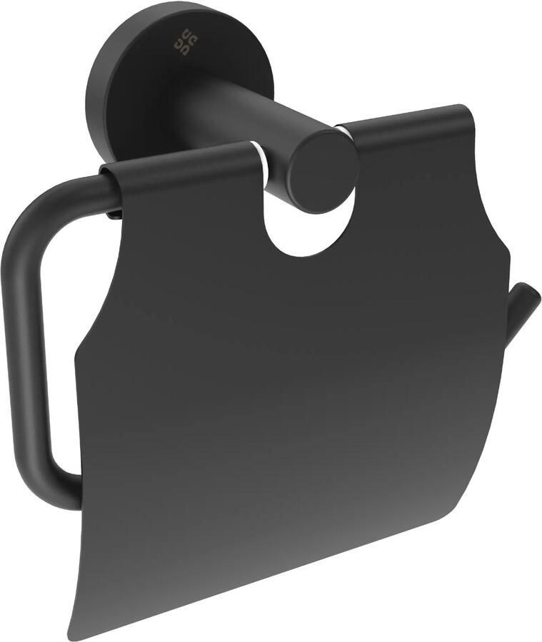 Sanifun Jasmin Nero toiletrolhouder– mat zwarte wandhouder in RVS