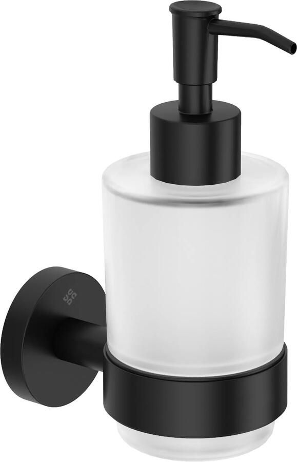 Sanifun Momi Nero Wandzeepdispenser– Mat Zwart RVS – 0 2 L