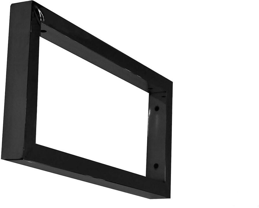 Wiesbaden Ophangbeugel tbv Wastafelblad 46x22 cm Mat Zwart (per stuk) - Foto 2